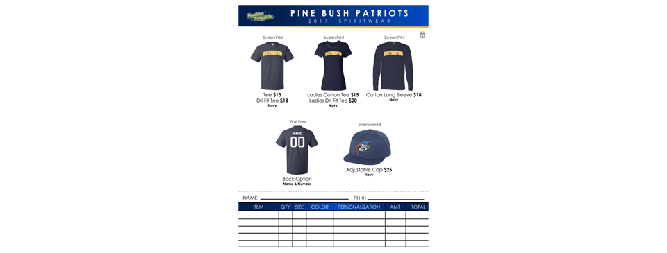 PB Patriot's Swag